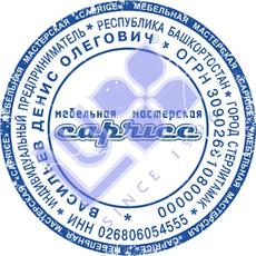 Печать ИП-6. С логотипом и микротекстом